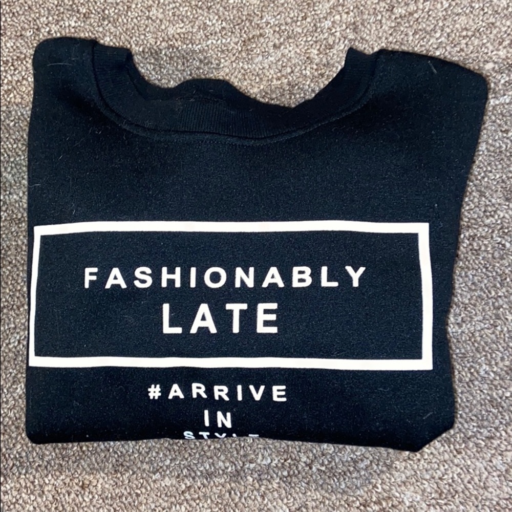 Fashionably late crop top